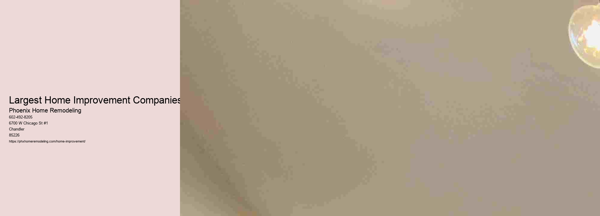 Largest Home Improvement Companies